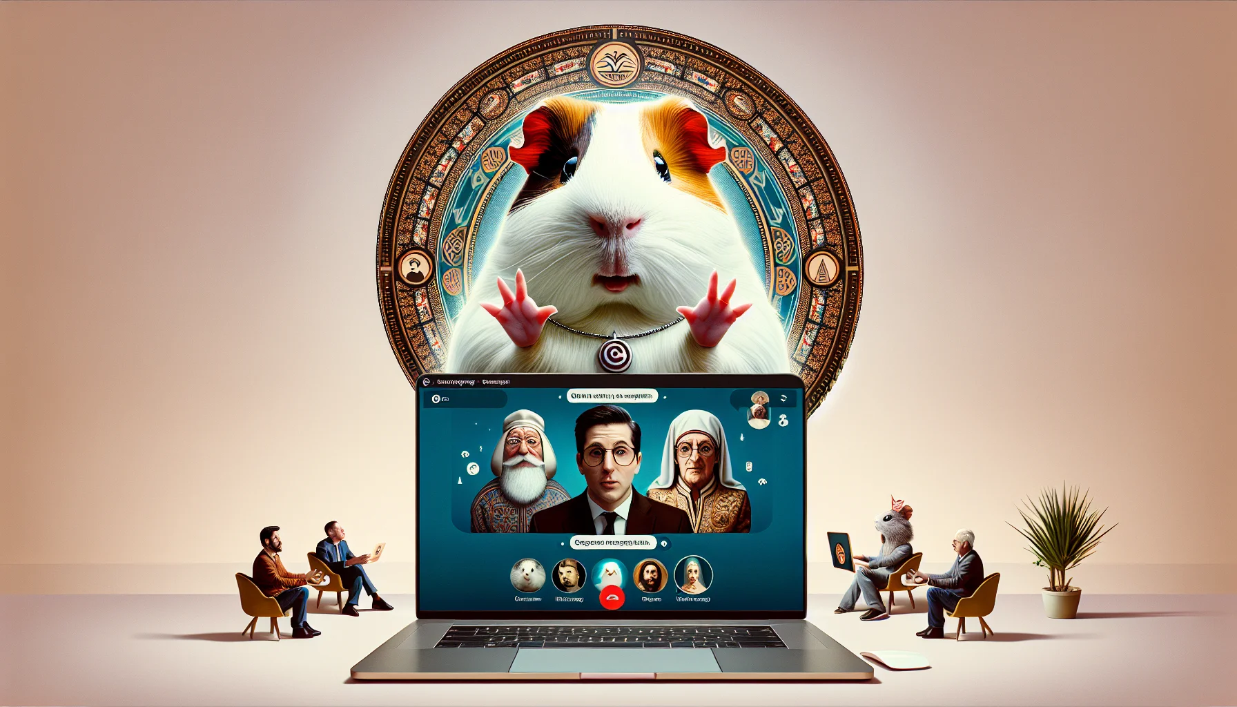 Sir Whiskers, the Guinea Pig Psychic