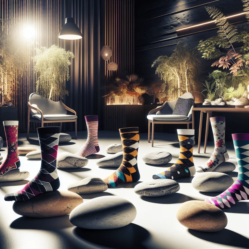 A variety of stylish socks for rocks