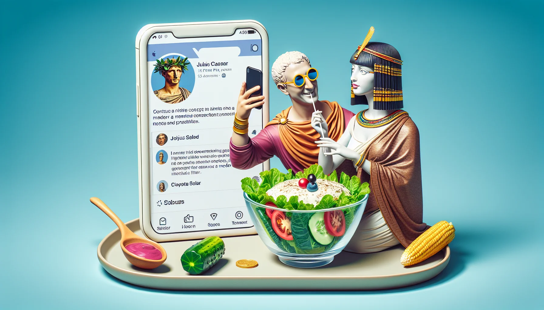 Historical Characters in an Instagram Alternate Universe