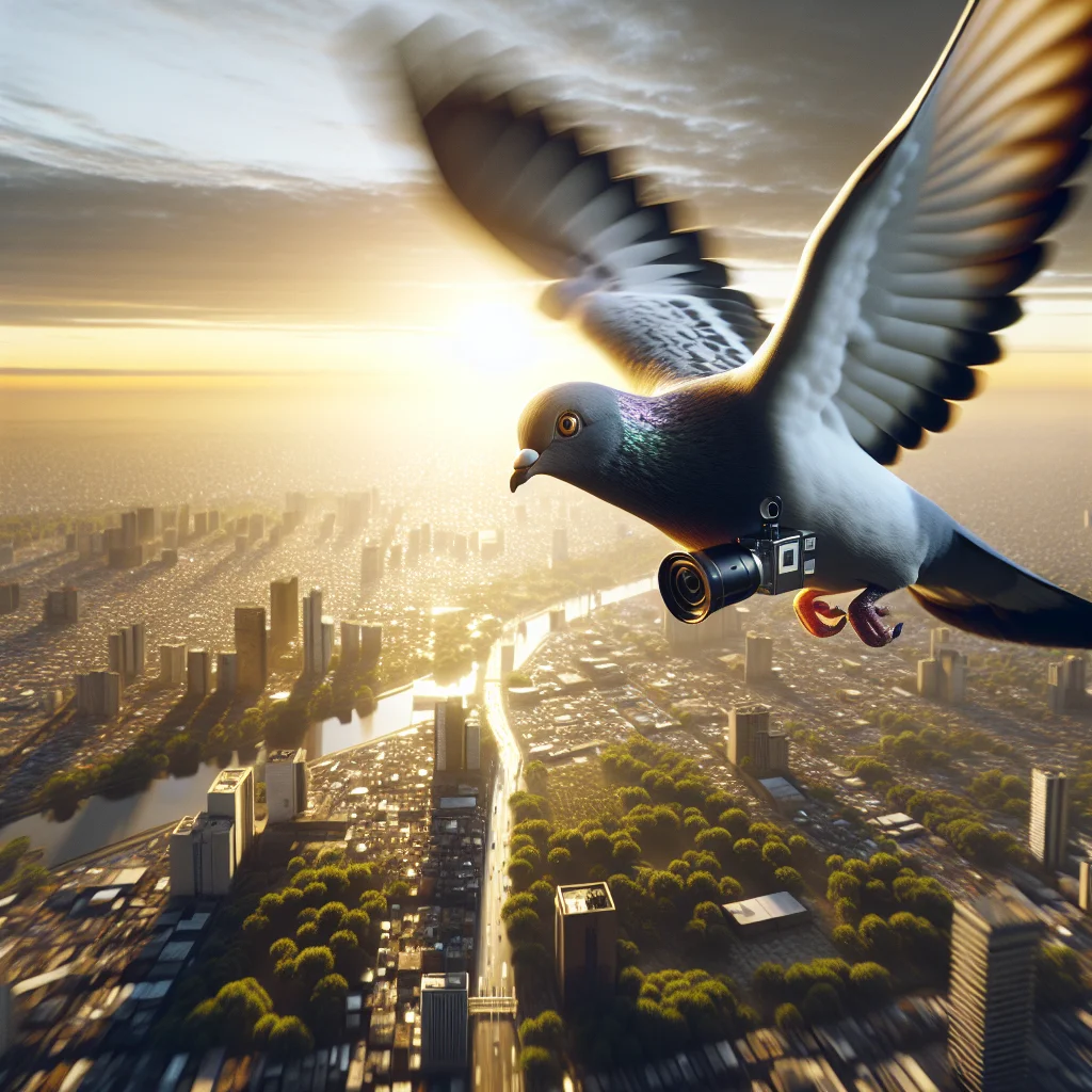 Pigeon perched overview