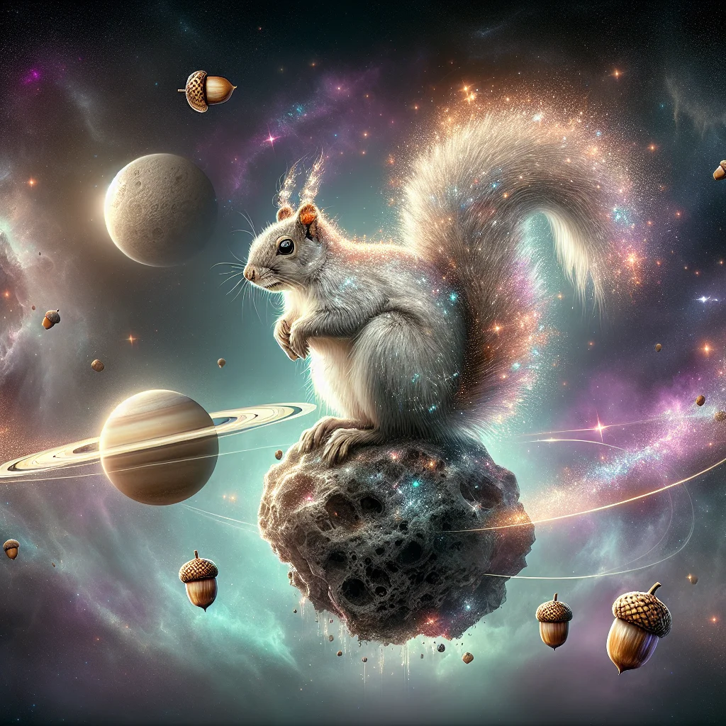 Astro-Squirrel in space