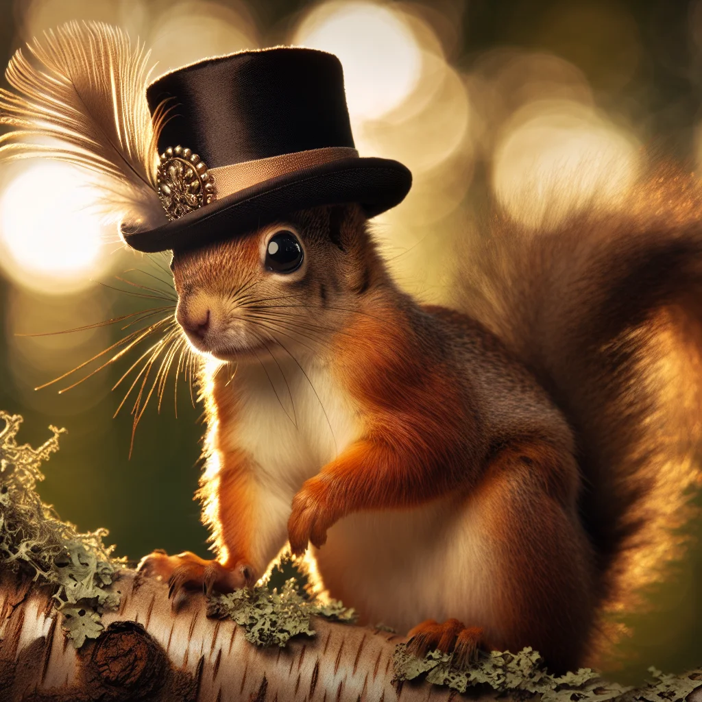 Squirrel Hat Display