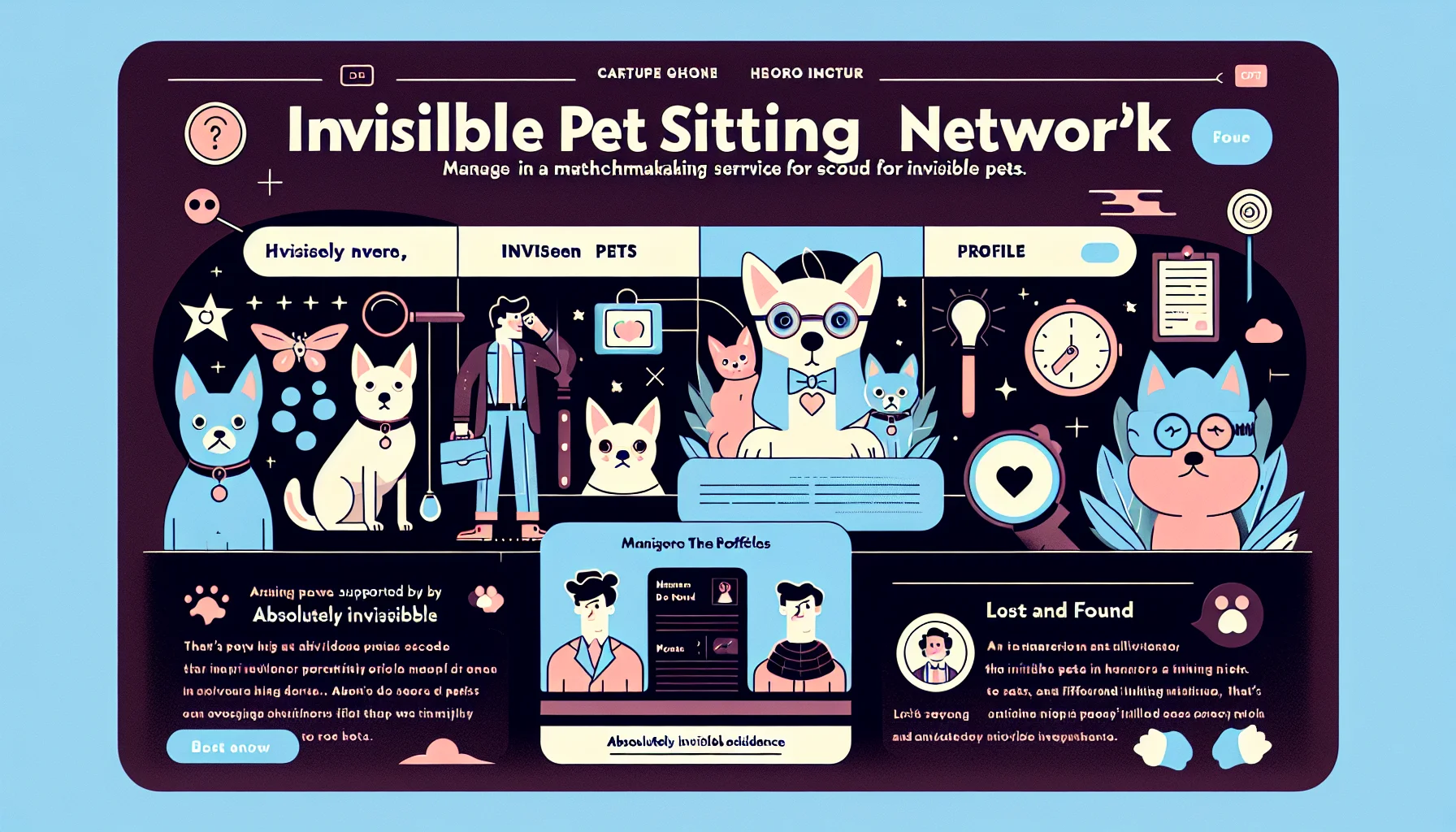 Invisible Pet Sitting Network Hero Image
