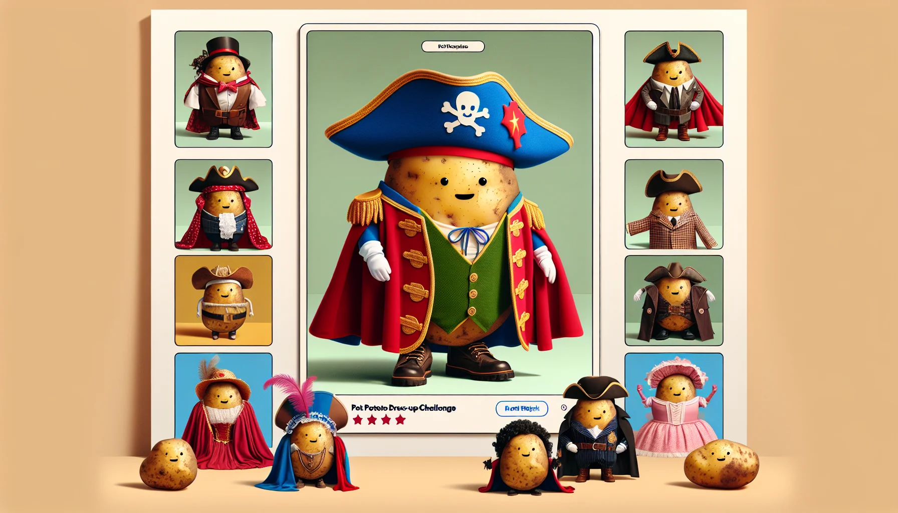 Pet Potato Dress-Up Challenge Banner