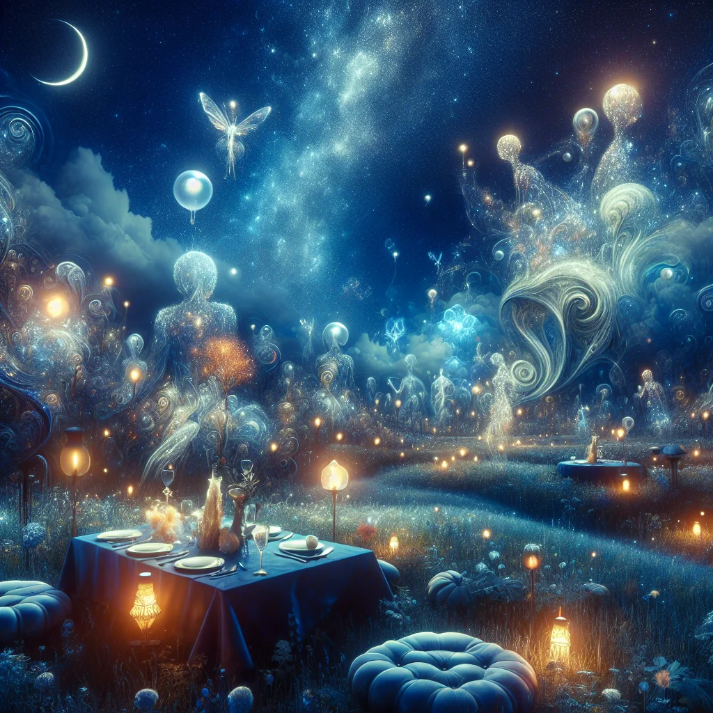 Imagination weaving colorful dreamscapes