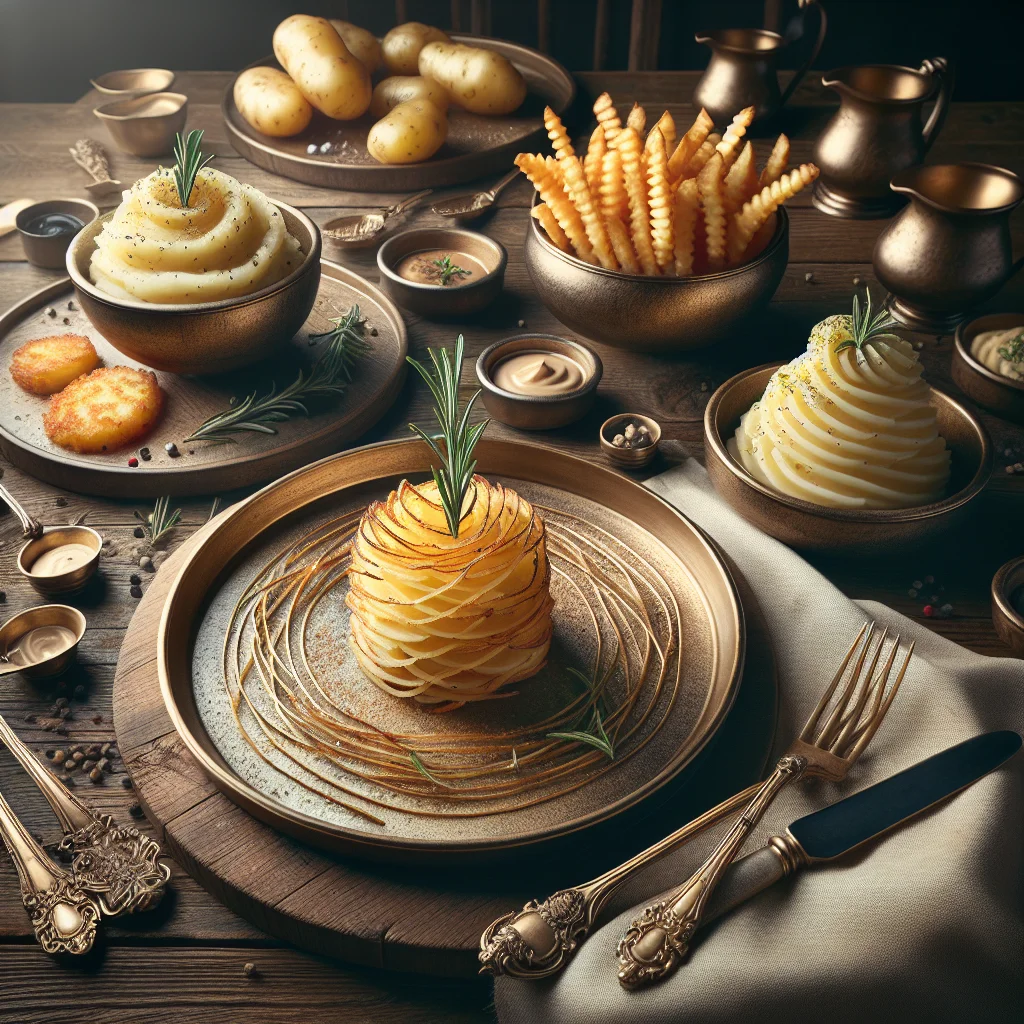 A variety of potatoes