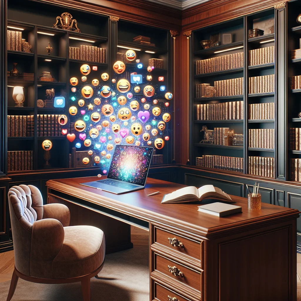 Emoji with Thoughtful Expression