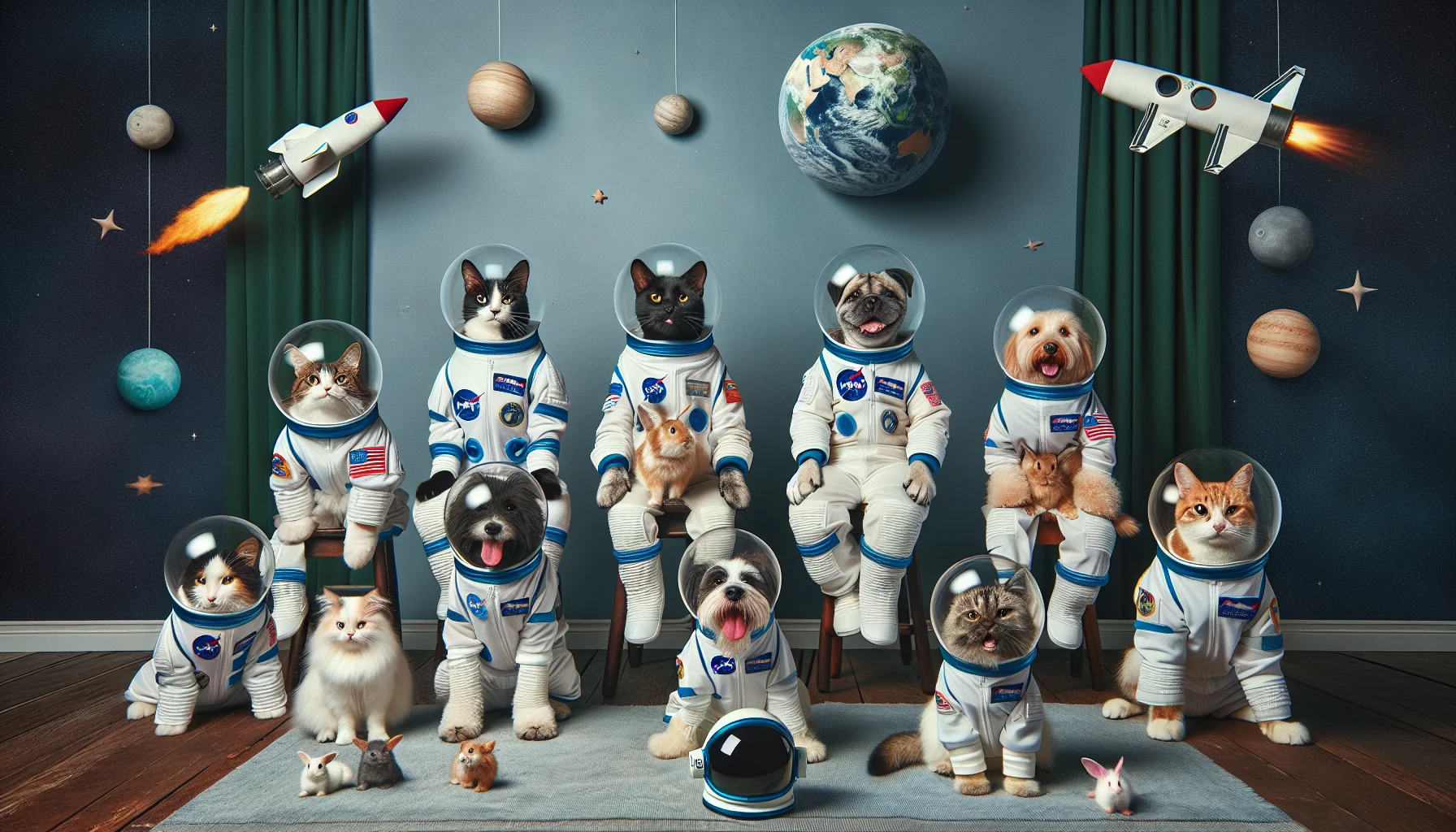 Pet Astronauts in Training