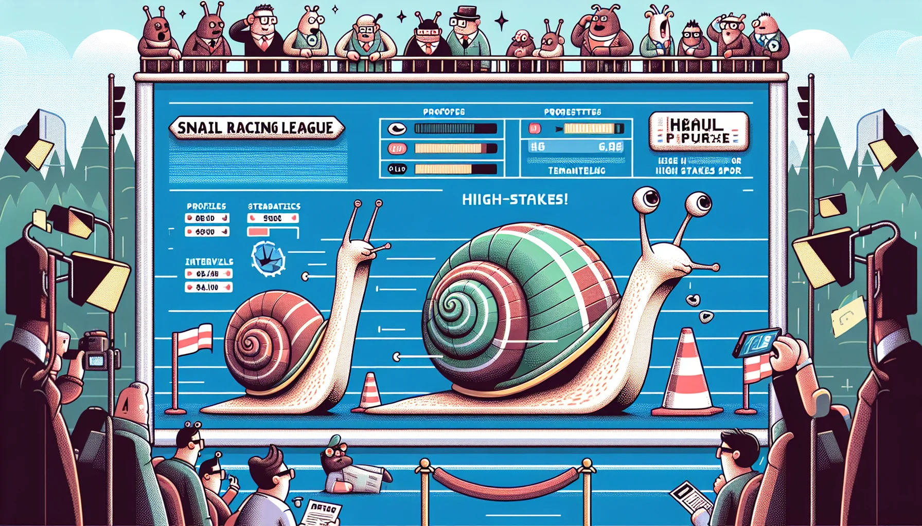 Celebrity Snail Racing League Banner
