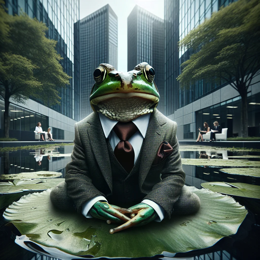 Frog in Tie