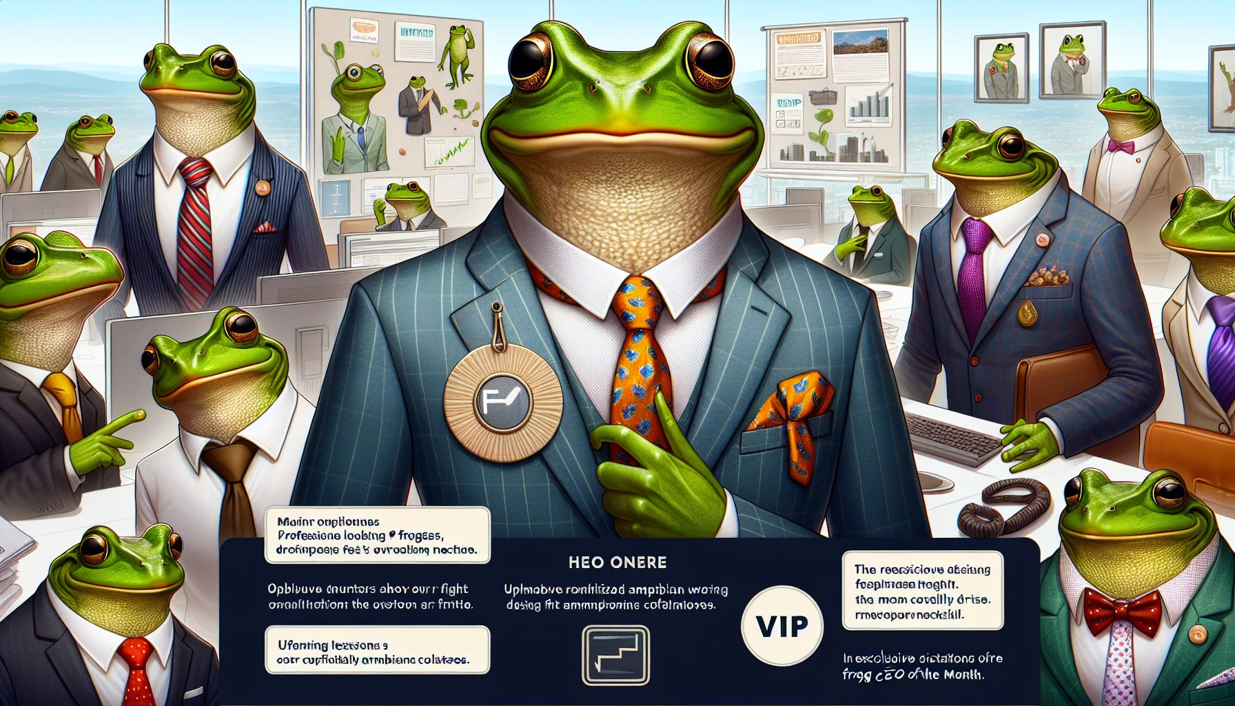 Frogs in Ties Hero Image