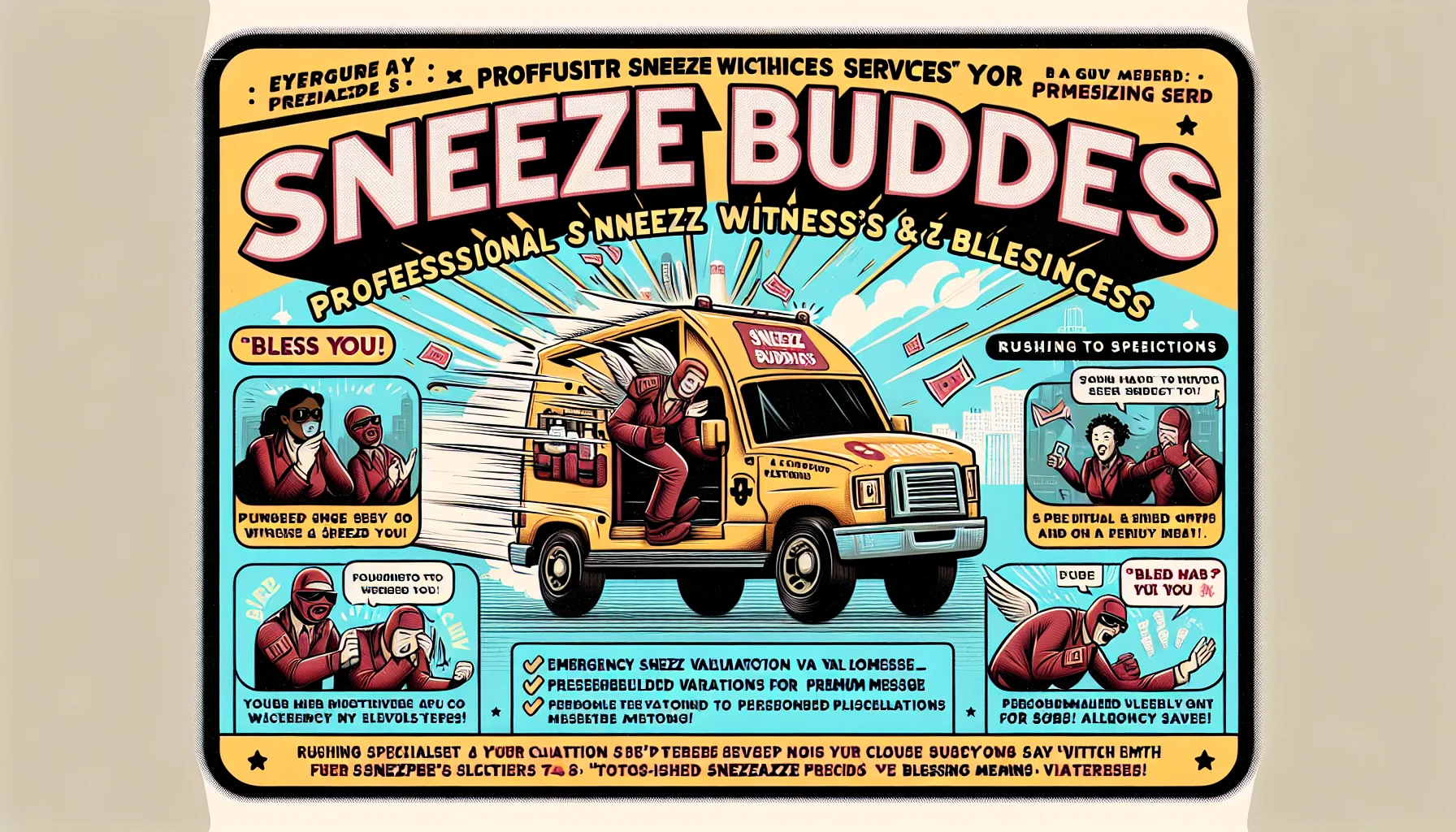 Professional sneeze witness providing service