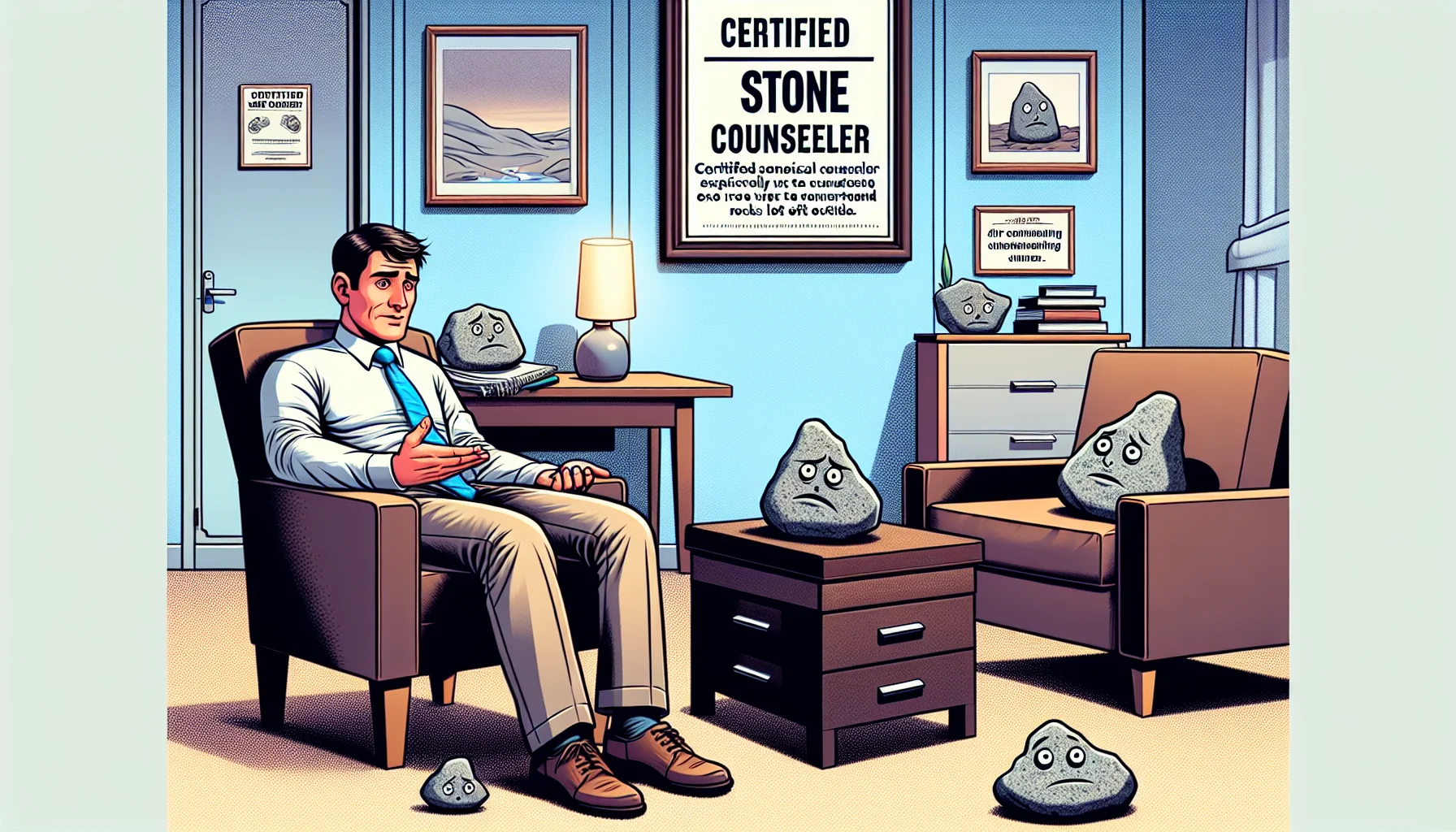 James Rockwell during a therapy session