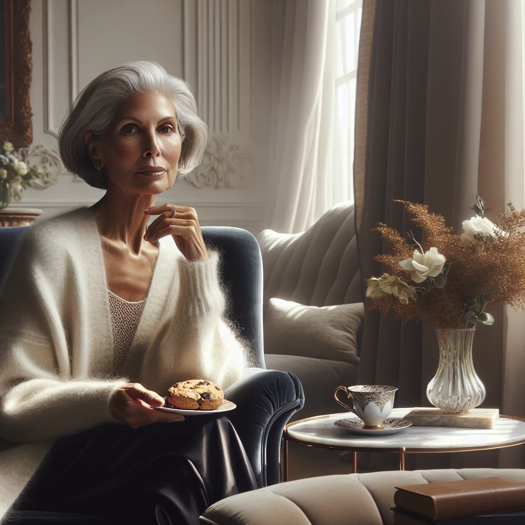 Professional grandmother in action