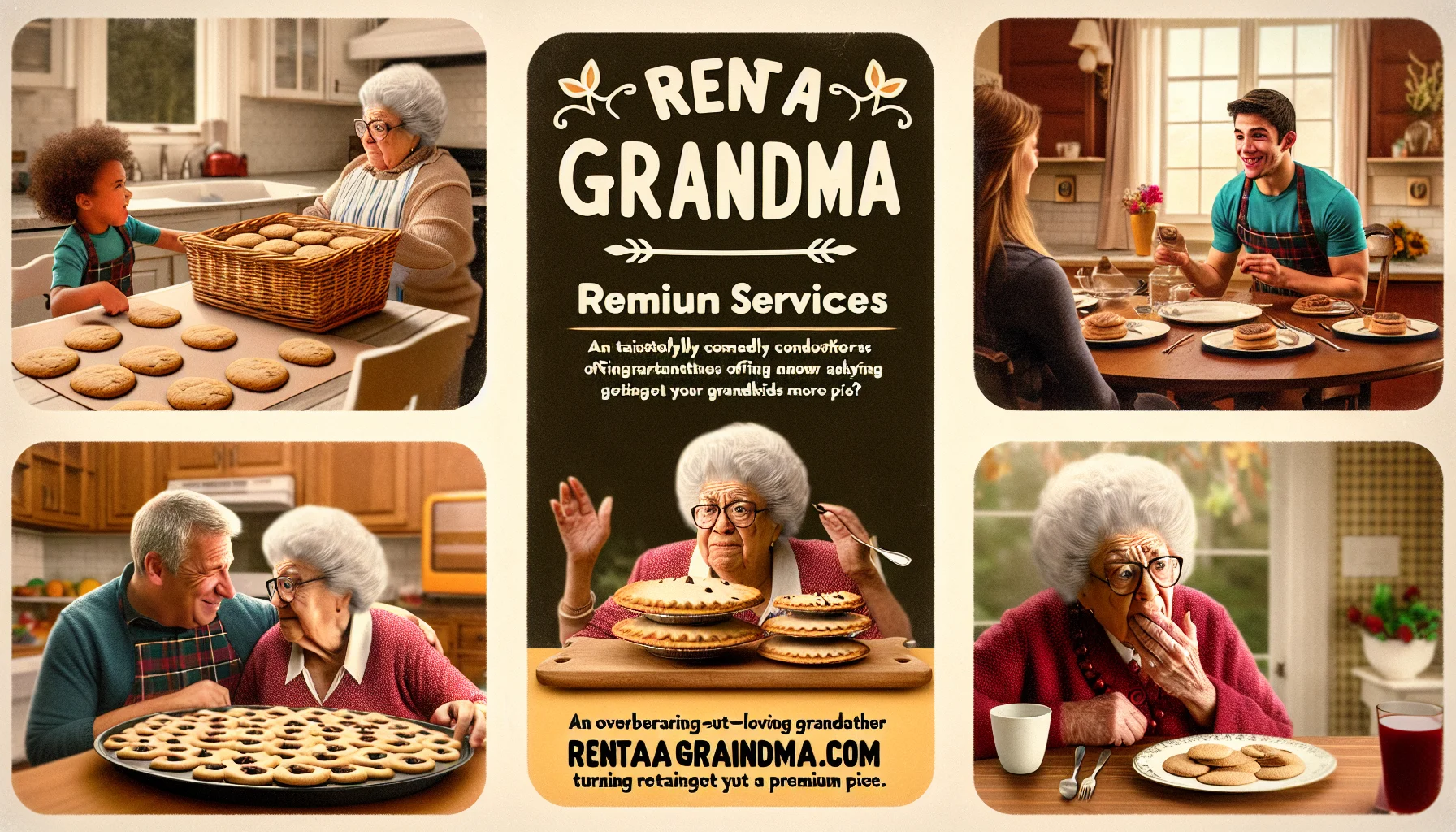 Professional grandmother baking in kitchen