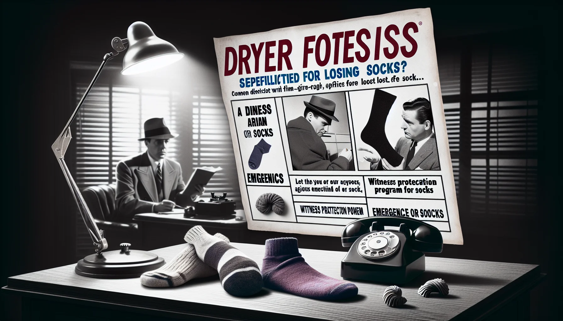 Professional sock detective at work