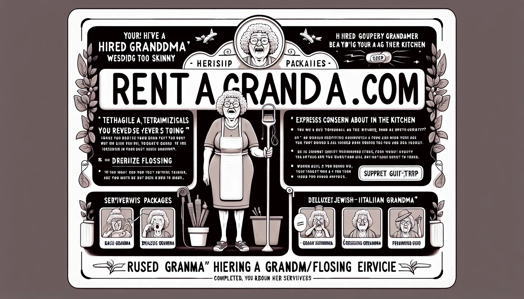 Professional grandmother ready to provide caring service