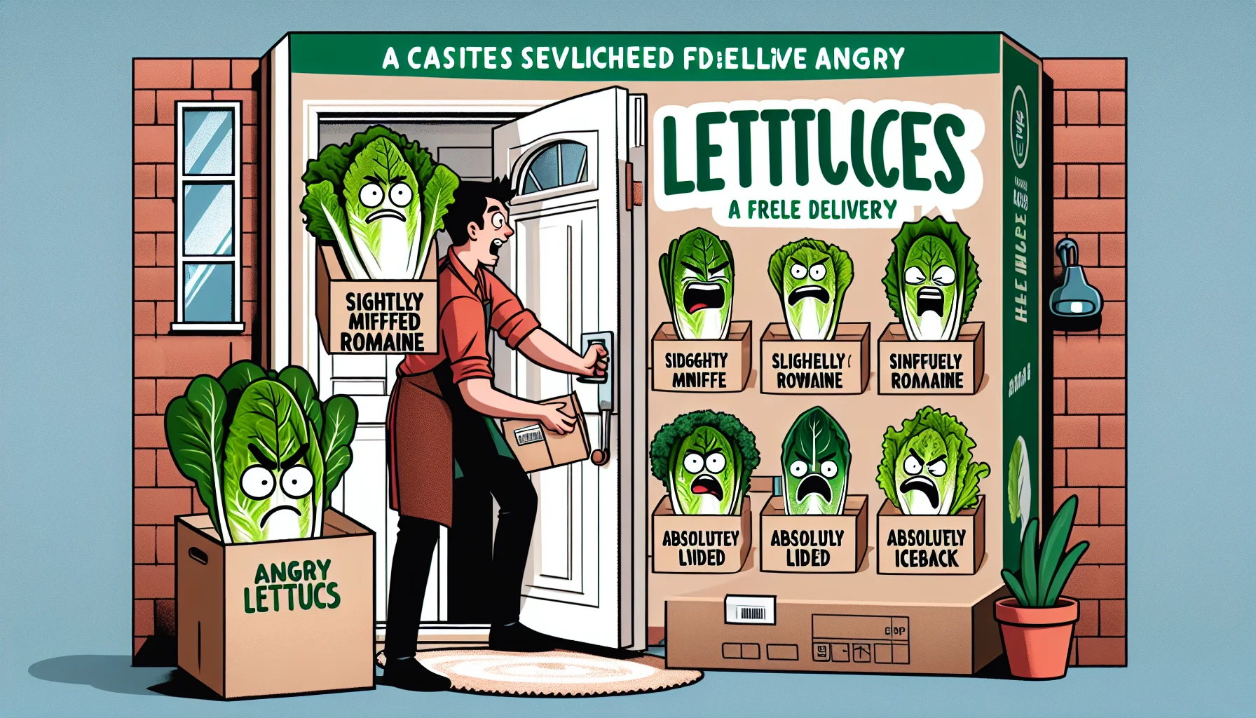 Premium angry lettuce with personality
