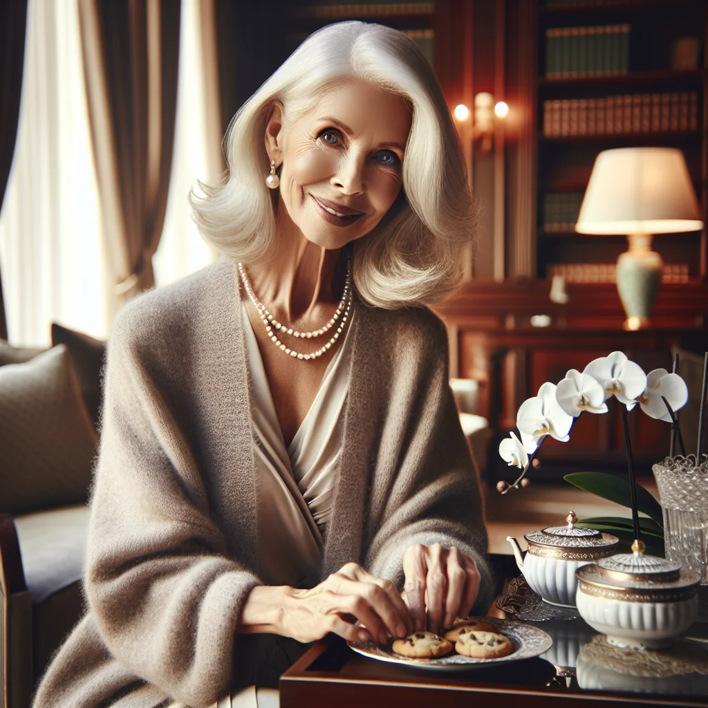 Grandmother providing caring service