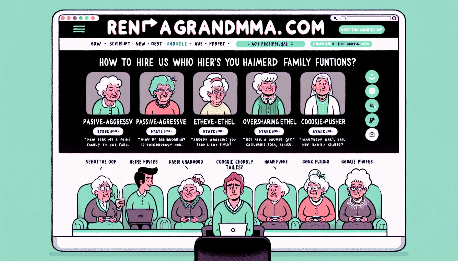 Professional grandmother providing warm family services