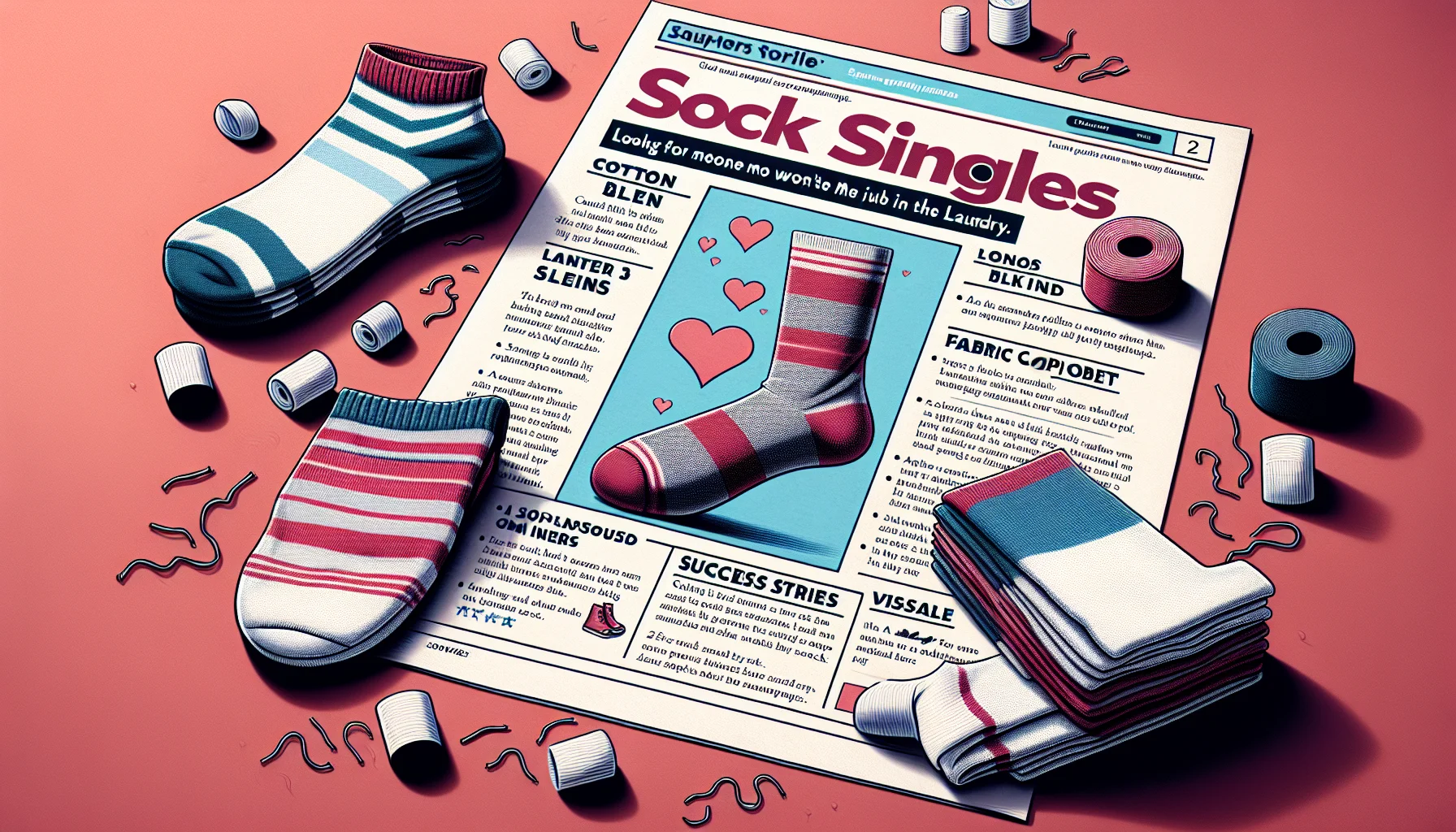 Matched sock pairs in professional setting