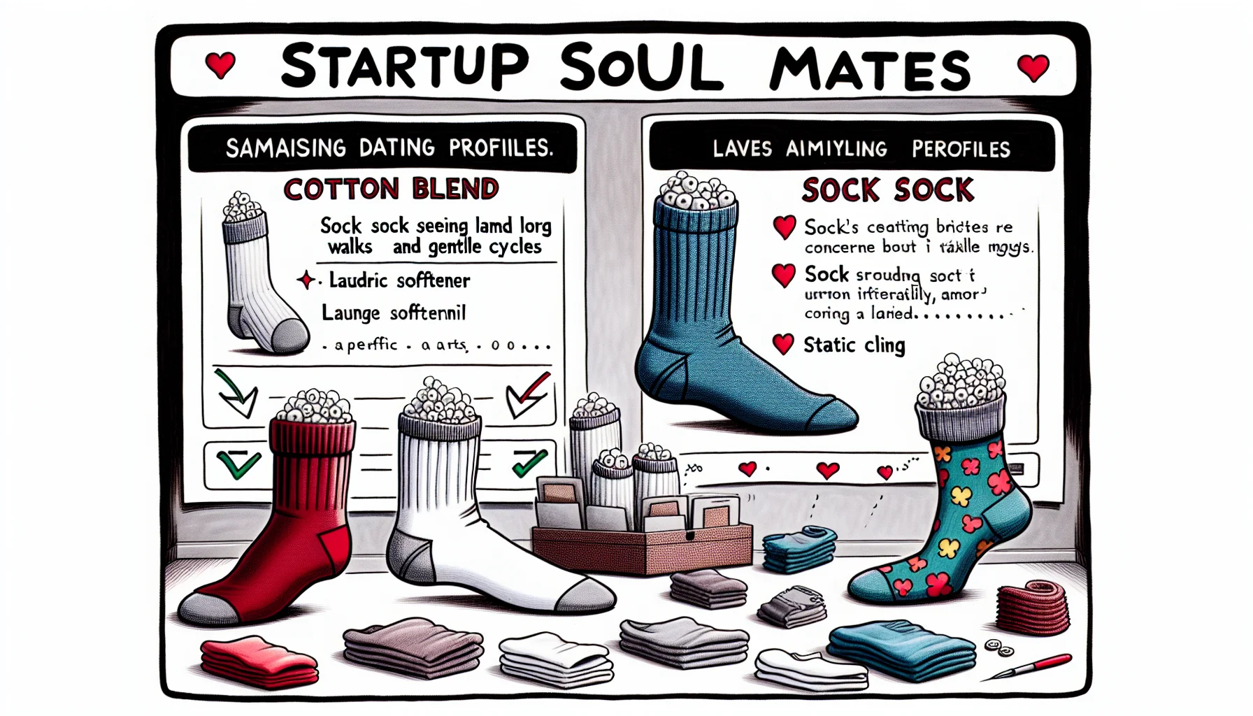 Happy reunited sock pairs