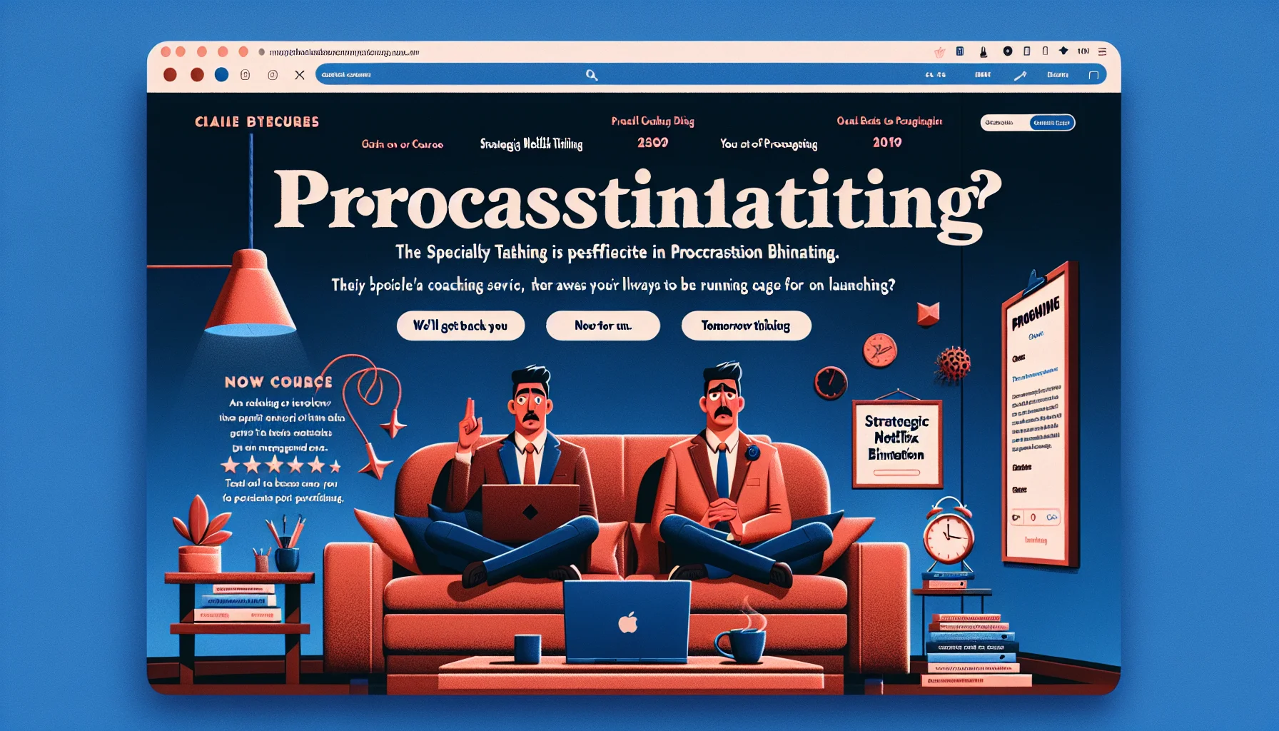 Professional procrastination workspace