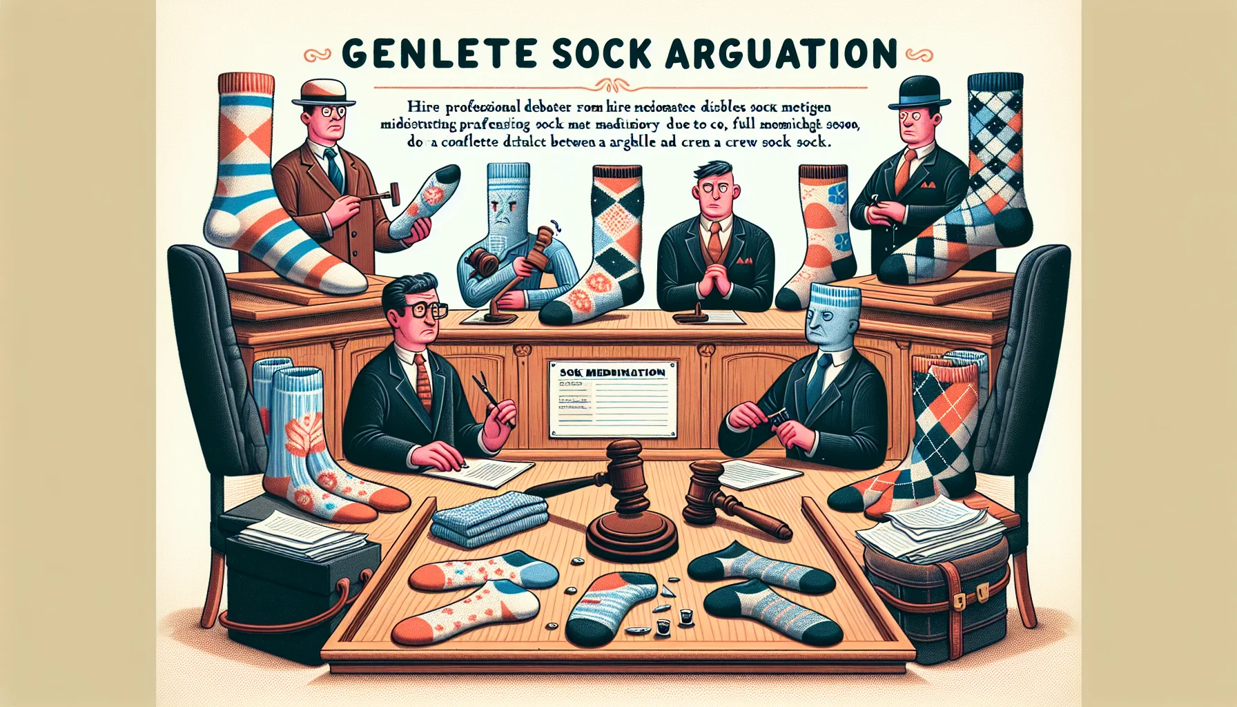 Professional sock mediation in progress