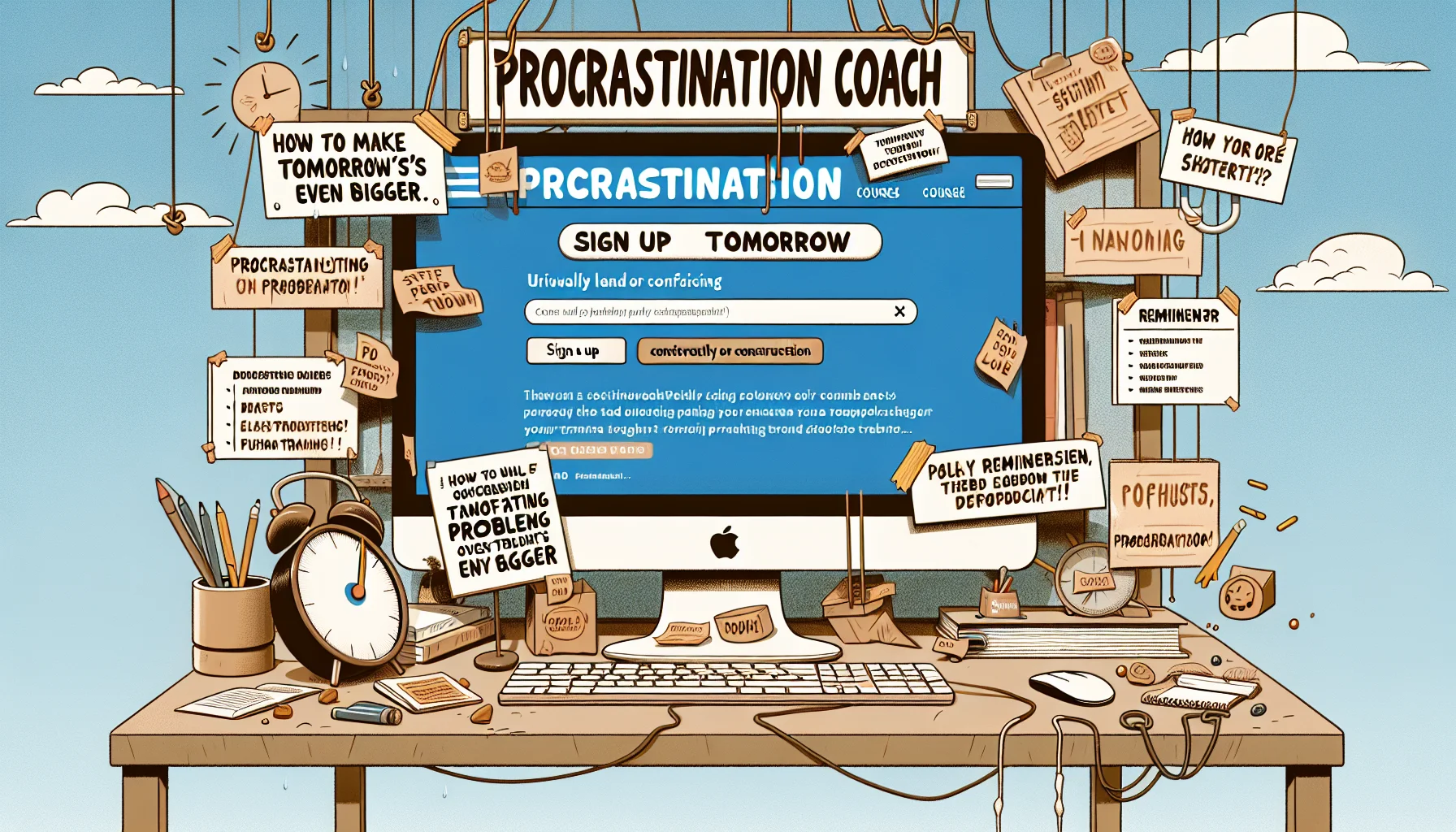 Professional procrastination training environment