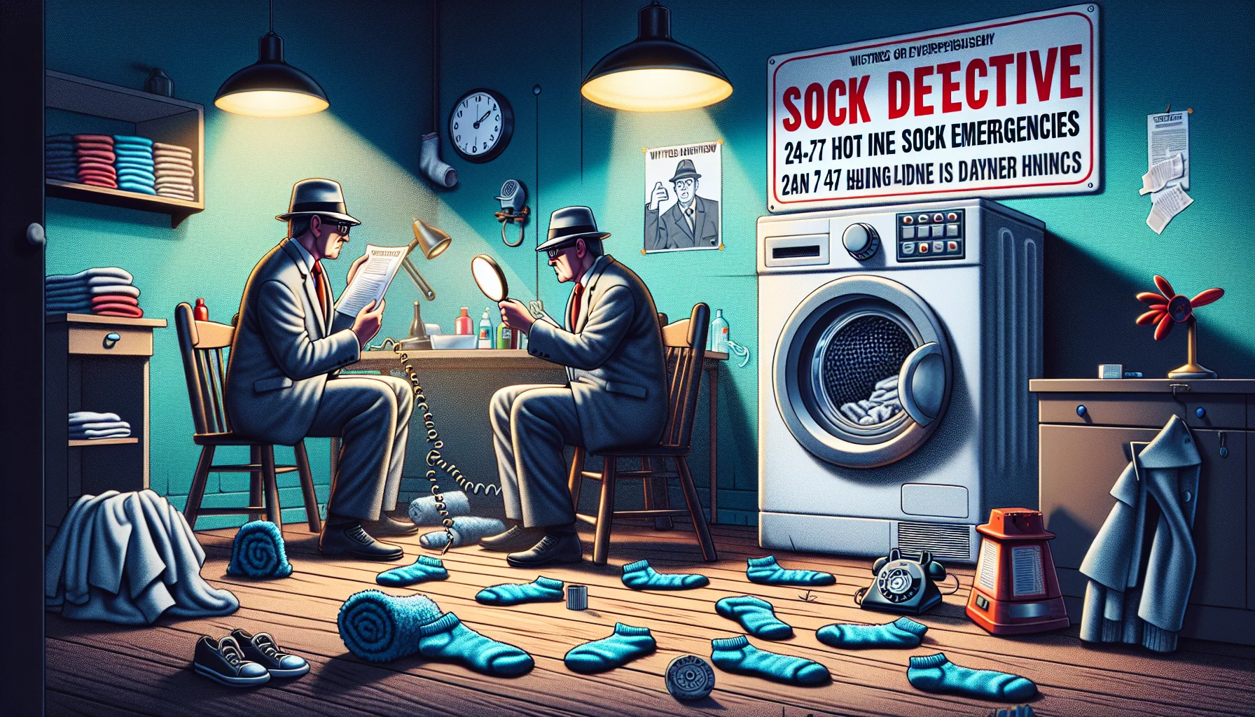 Professional sock detective at work